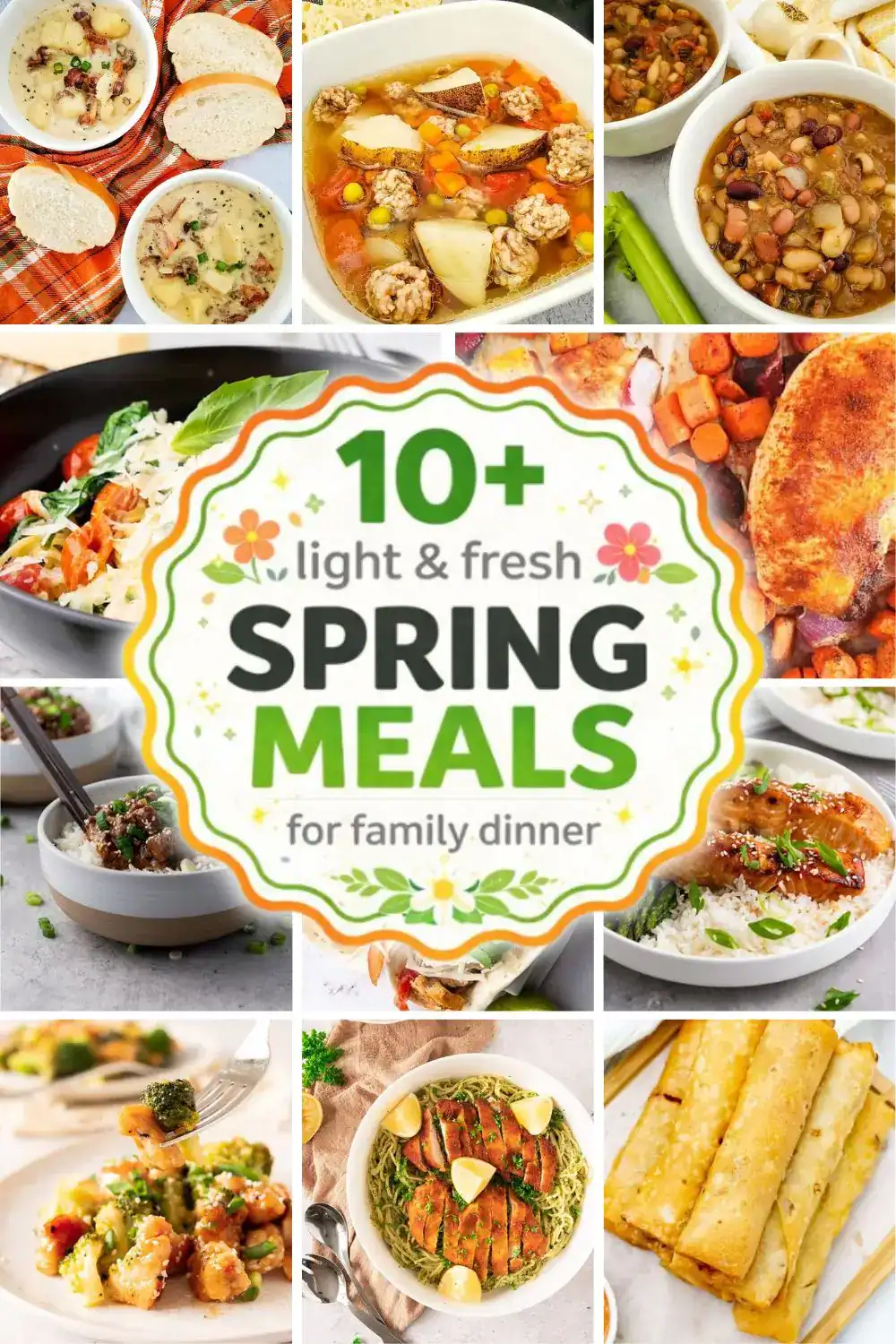 Delicious, light, and fresh recipes perfect for family dinners this spring season. Enjoy a variety of colorful, healthy dishes.
