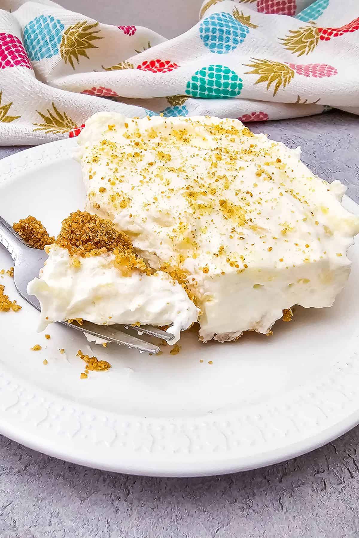 Delicious creamy pie topped with golden crumbs, perfect for Easter celebrations.
