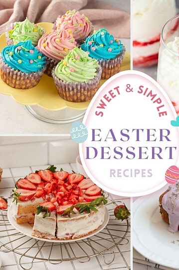 Vibrant cupcakes decorated with pastel frosting and colorful sprinkles for Easter celebrations.