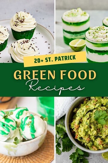 Striking layered green and white St. Patrick's Day dessert drinks garnished with lime.